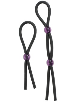 Набор черных эрекционных утяжек Cock ties