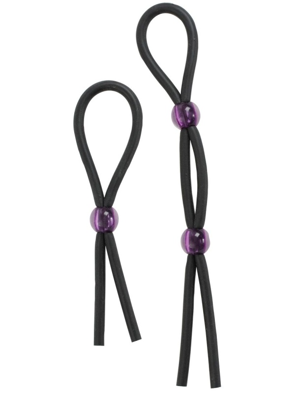 Набор черных эрекционных утяжек Cock ties