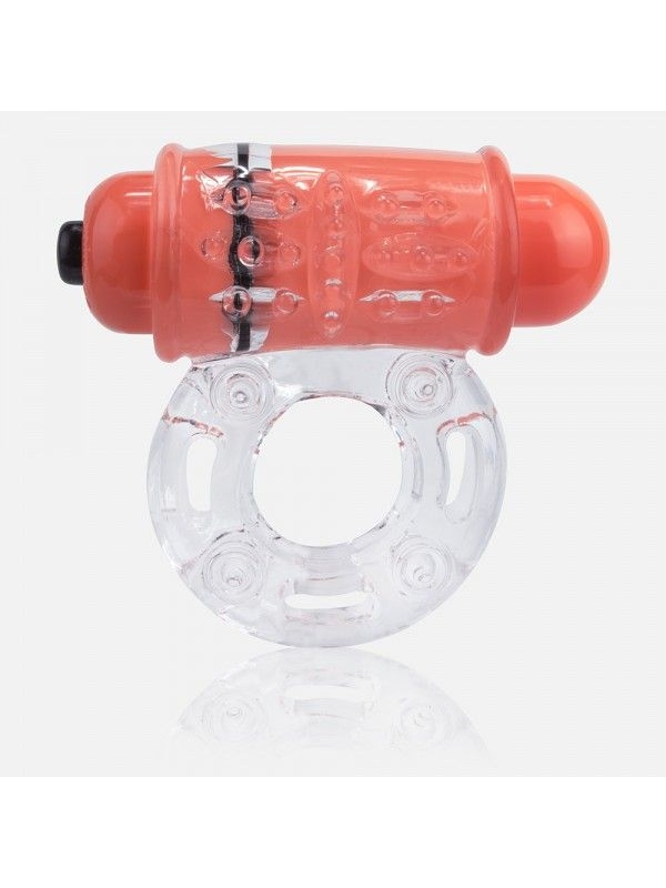 Неоновое оранжевое кольцо на пенис O wow!