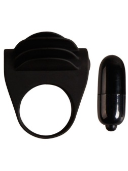 Рифленое эрекционное кольцо с вибрацией Chester