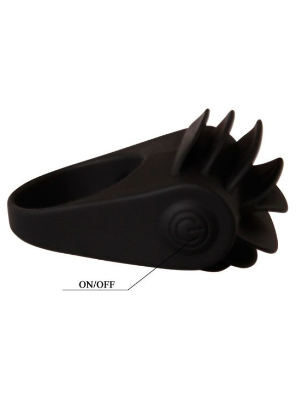 Рифленое эрекционное кольцо с вибрацией Chester