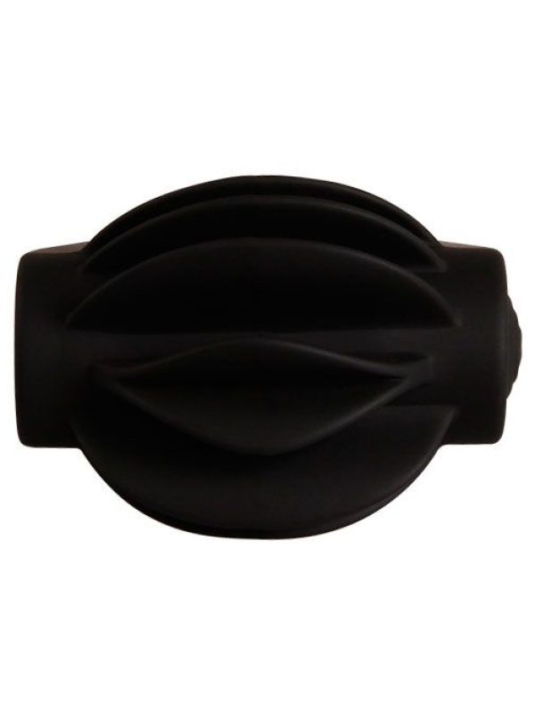 Рифленое эрекционное кольцо с вибрацией Chester