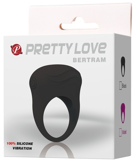 Черное вибрирующее эрекционное кольцо