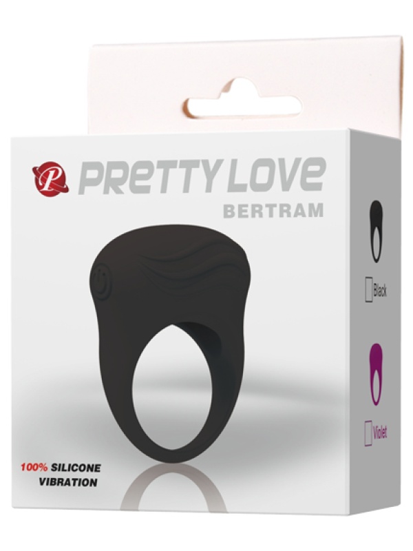 Черное вибрирующее эрекционное кольцо