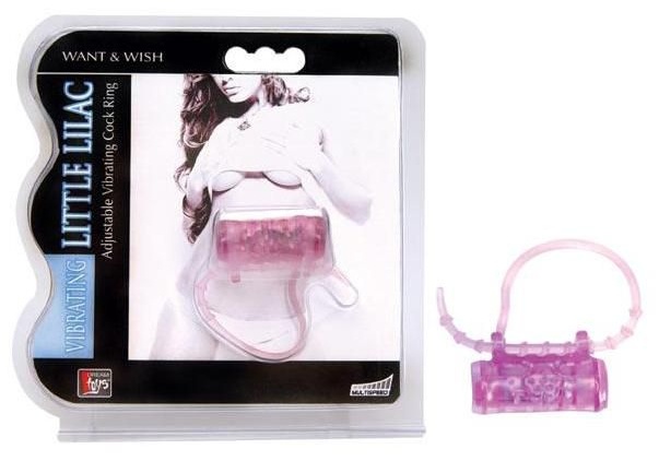Эрекционное кольцо с вибратором LITTLE LILAC