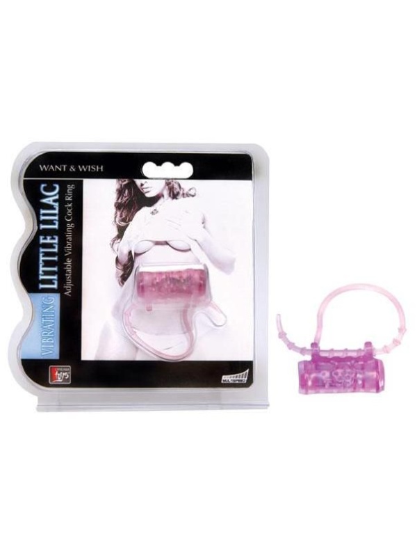 Эрекционное кольцо с вибратором LITTLE LILAC