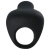 Чёрное эрекционное виброкольцо Thimble