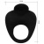 Чёрное эрекционное виброкольцо Thimble