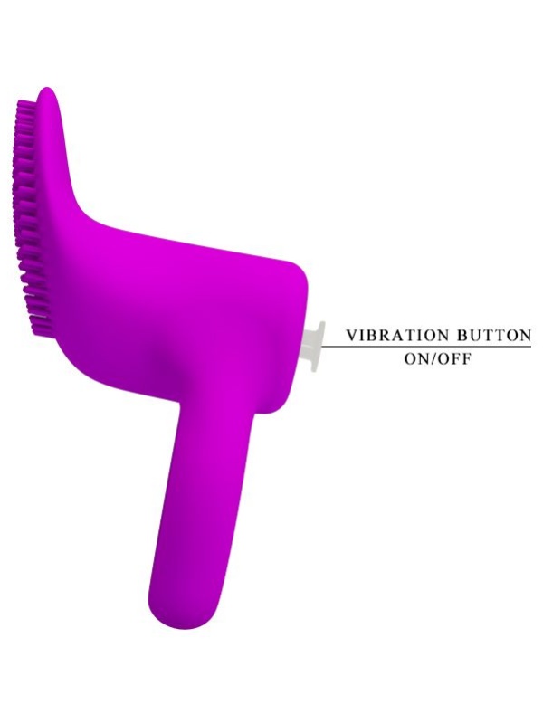 Лиловое эрекционное виброкольцо со стимулятором клитора Cobra