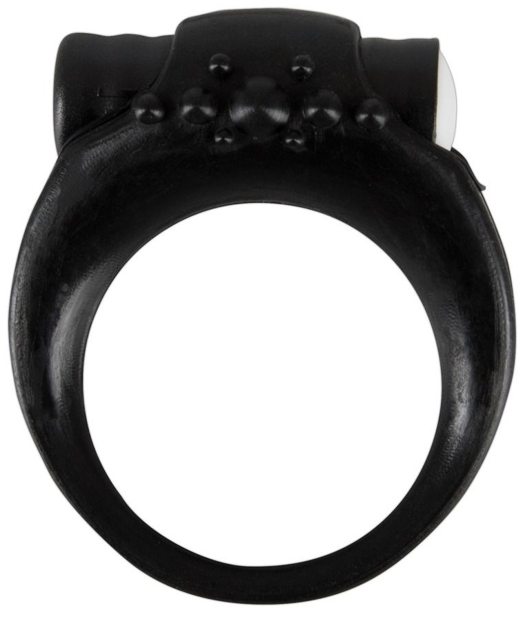 Чёрное виброкольцо для пениса Stayer