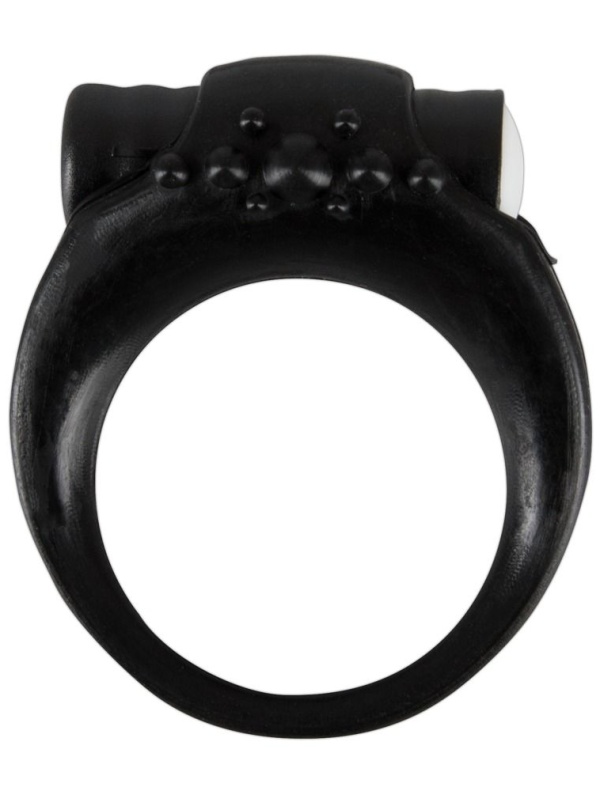 Чёрное виброкольцо для пениса Stayer