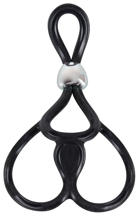 Лассо с подхватом мошонки Triple Ball-und Cockring