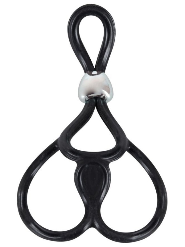 Лассо с подхватом мошонки Triple Ball-und Cockring