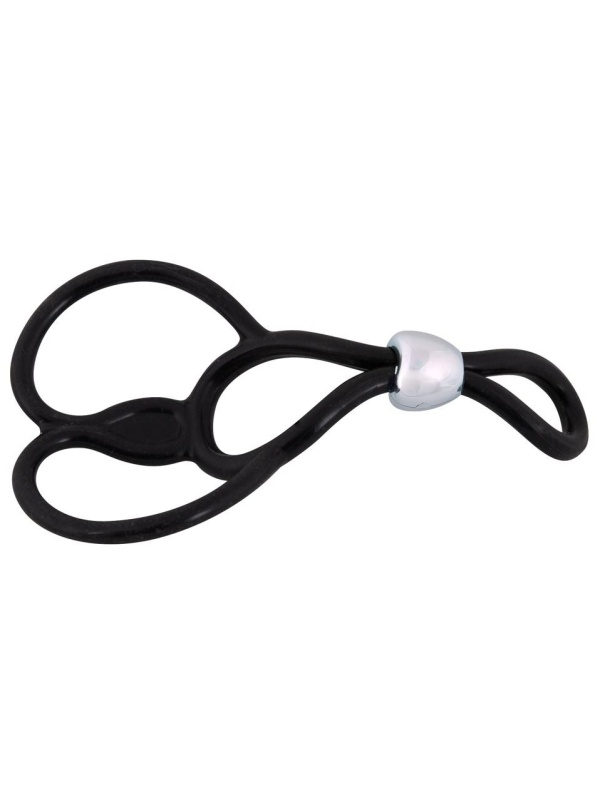 Лассо с подхватом мошонки Triple Ball-und Cockring