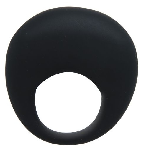 Черное вибрирующее эрекционное кольцо Trap