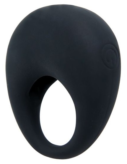 Черное вибрирующее эрекционное кольцо Trap