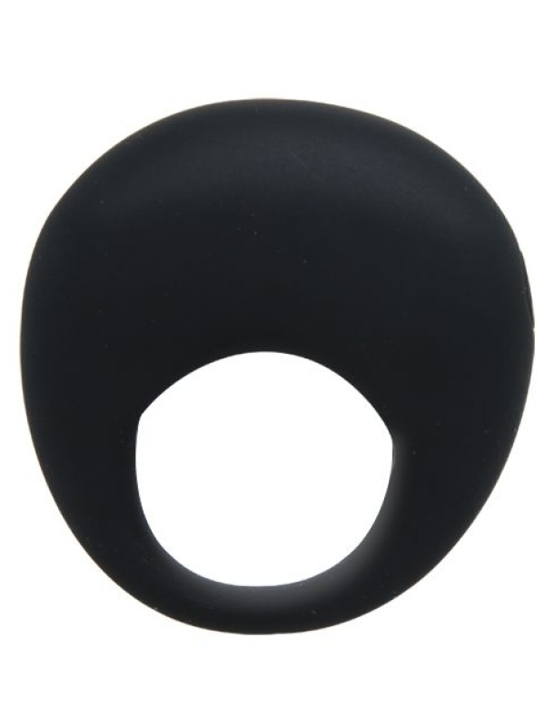 Черное вибрирующее эрекционное кольцо Trap