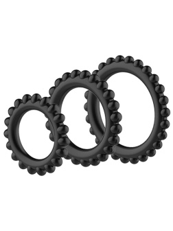 Набор из 3 ребристых эреционных колец Titan