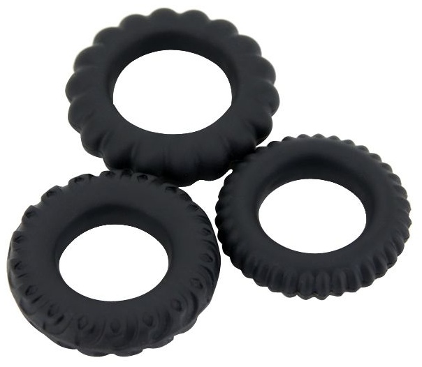 Набор Titan из 3 эрекционных колец, имитирующих автомобильные шины