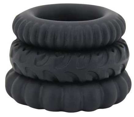 Набор Titan из 3 эрекционных колец, имитирующих автомобильные шины