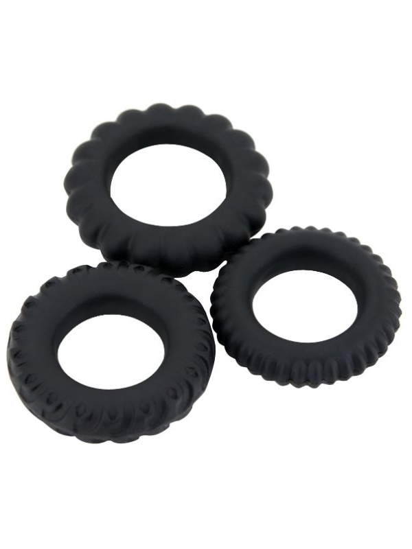 Набор Titan из 3 эрекционных колец, имитирующих автомобильные шины