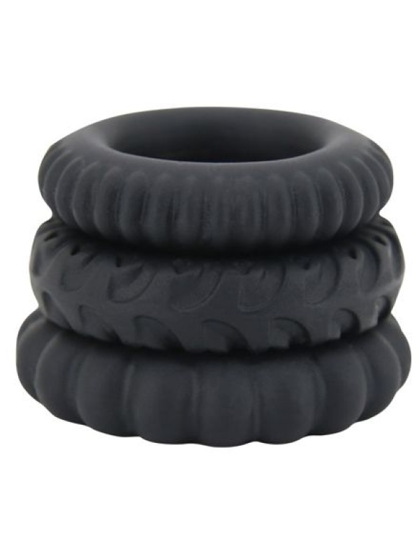 Набор Titan из 3 эрекционных колец, имитирующих автомобильные шины