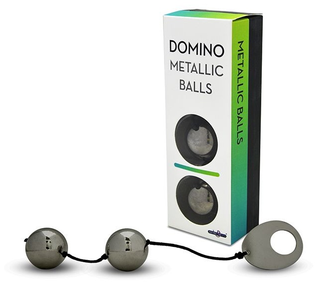 Хромированные вагинальные шарики с петелькой для извлечения