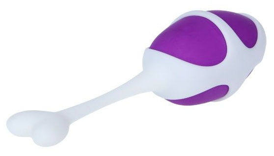 Фиолетовые вагинальные шарики из силикона: 2+1