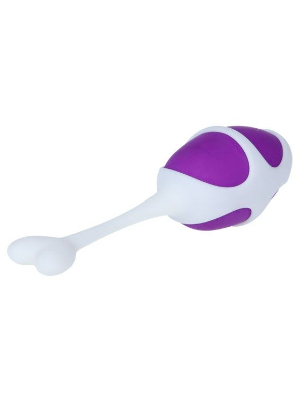 Фиолетовые вагинальные шарики из силикона: 2+1