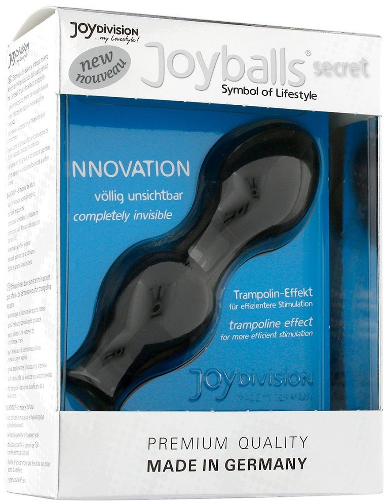 Чёрные вагинальные шарики Joyballs Secret