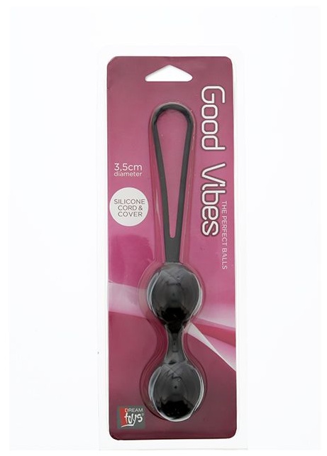 Чёрные вагинальные шарики GOOD VIBES THE PERFECT BALLS