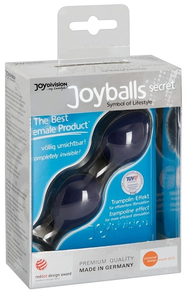 Синие вагинальные шарики Joyballs Secret