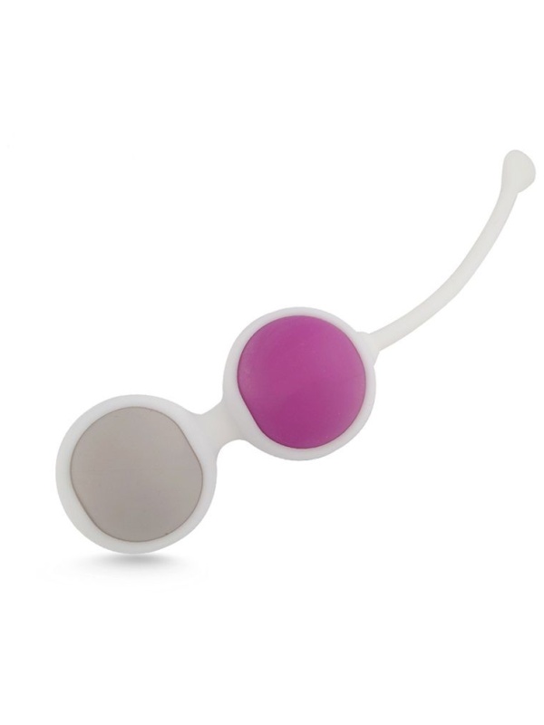 Вагинальные шарики разного веса в белом держателе