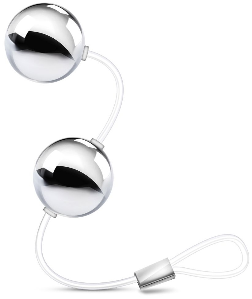 Серебристые вагинальные шарики B Yours Bonne Beads