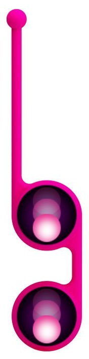 Ярко-розовые вагинальные шарики Kegel Tighten Up III