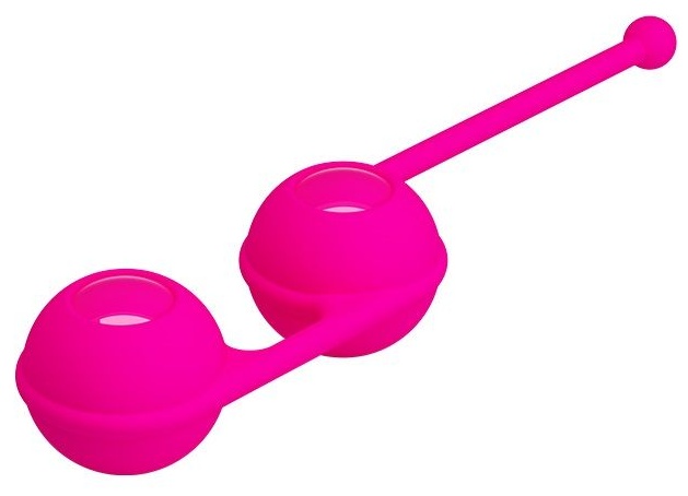 Ярко-розовые вагинальные шарики Kegel Tighten Up III