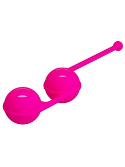Ярко-розовые вагинальные шарики Kegel Tighten Up III