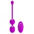 Лиловые вагинальные виброшарики Willie с пультом ДУ