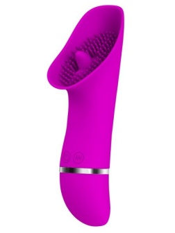 Лиловый вибромассажер для стимуляции клитора Rudolf