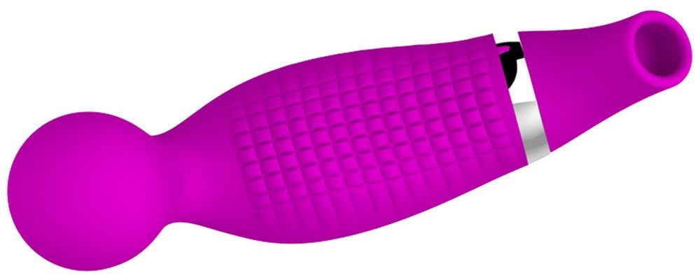 Двусторонний стимулятор Romance Pecker - с вибрацией и функцией всасывания