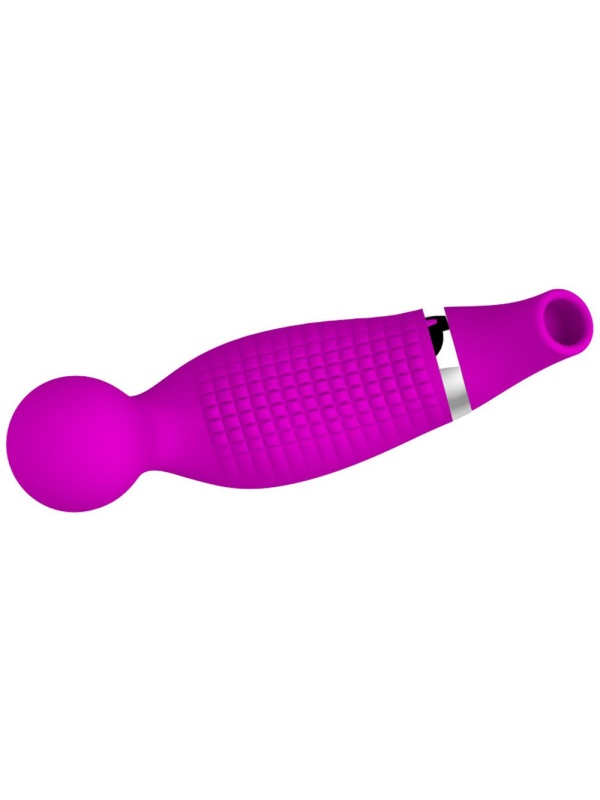 Двусторонний стимулятор Romance Pecker - с вибрацией и функцией всасывания