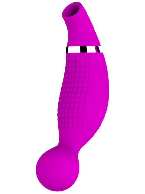 Двусторонний стимулятор Romance Pecker - с вибрацией и функцией всасывания