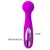 Лиловый жезловый перезаряжаемый вибратор Wade - 15 см.