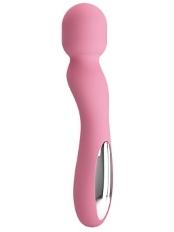 Нежно-розовый жезловый вибратор Gladys