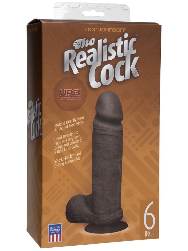 Реалистичный фаллоимитатор The Realistic Cock ULTRASKYN 6” - 17,3 см.
