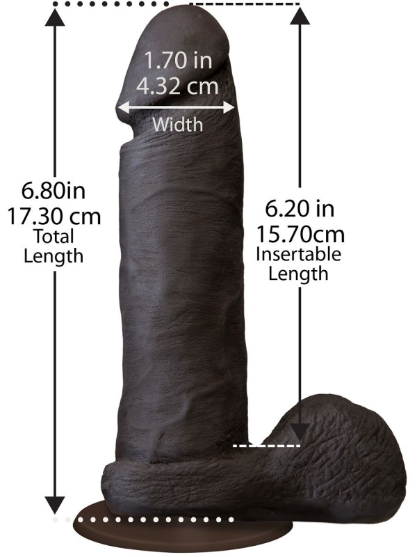 Реалистичный фаллоимитатор The Realistic Cock ULTRASKYN 6” - 17,3 см.