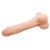 Телесный фаллоимитатор с внутренним хребтом - 23,5 см.