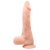 Телесный фаллоимитатор с внутренним хребтом - 23,5 см.