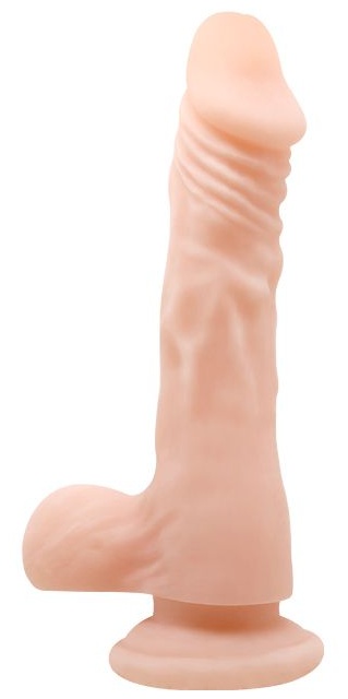 Фаллоимитатор с мошонкой New Look - 21,6 см.