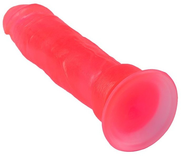 Розовый стимулятор-фаллос на присоске - 20,5 см.